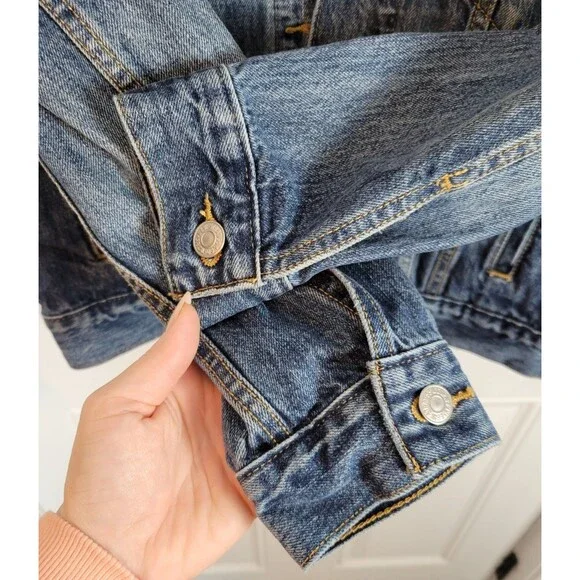 Levi's Womens Denim Jean Jacket Size M - Picture 5 of 8